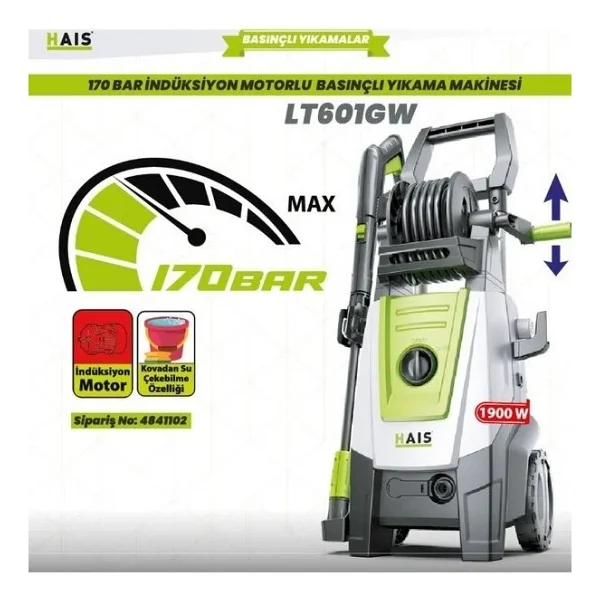 Hais Lt601gw 170 Bar Basınçlı Yıkama Makinesi - Görsel 2