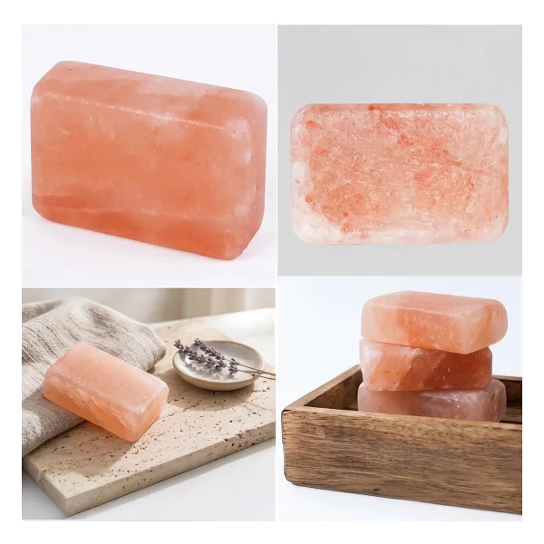 Hanzade Bitkisel Himalaya Tuz Sabunu 300-350 Gr Zengin Mineralli Doğal Saf Pembe Himalaya Kaya Tuzu Sabunu - Görsel 5