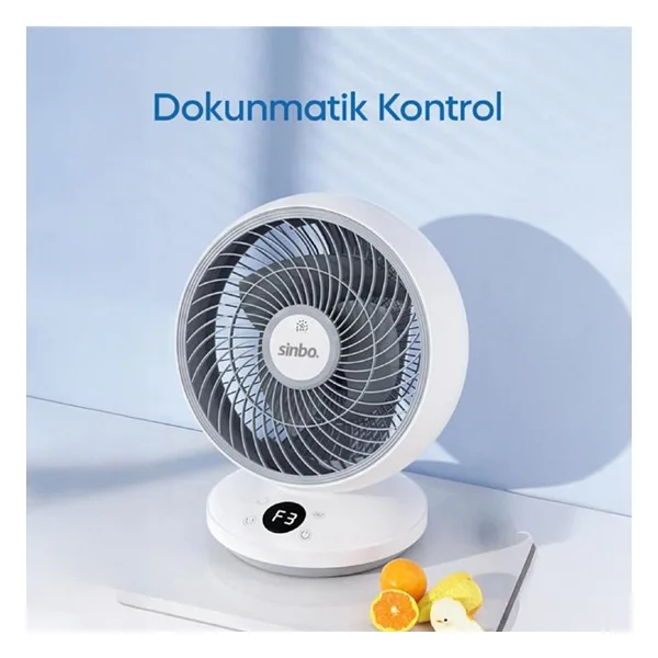 Sinbo SF-7702 Masaüstü Fan - Beyaz / Krem - Görsel 3