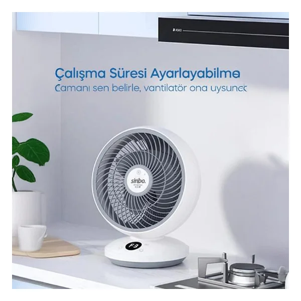 Sinbo SF-7702 Masaüstü Fan - Beyaz / Krem - Görsel 4