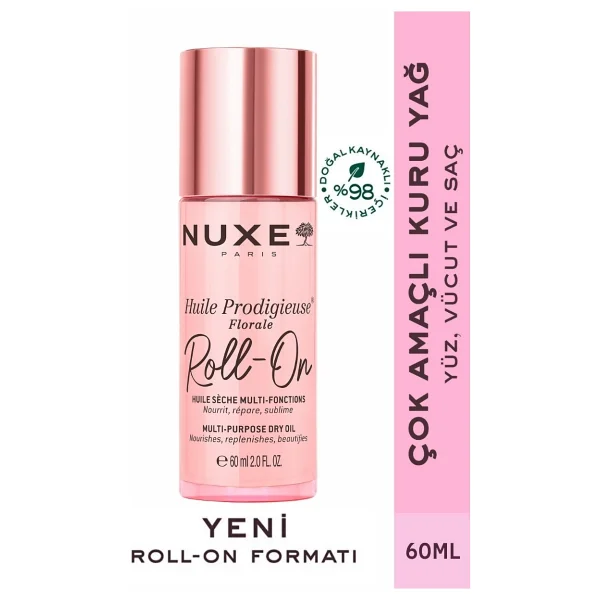Nuxe Huile Prodigieuse Florale Or Işıltılı Çok Amaçlı Roll-On 60 Ml Vücut Yağı - Görsel 5