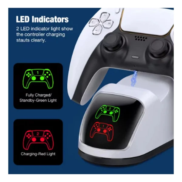 PS5 Dualsense Şarj Istasyonu Playstation 5 Uyumlu Charging Station - Görsel 7