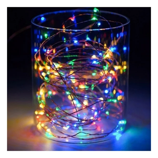 Gd957 Şerit Pilli Aydınlatma 3 Metre 30 Adet RGB Peri LED - Görsel 4