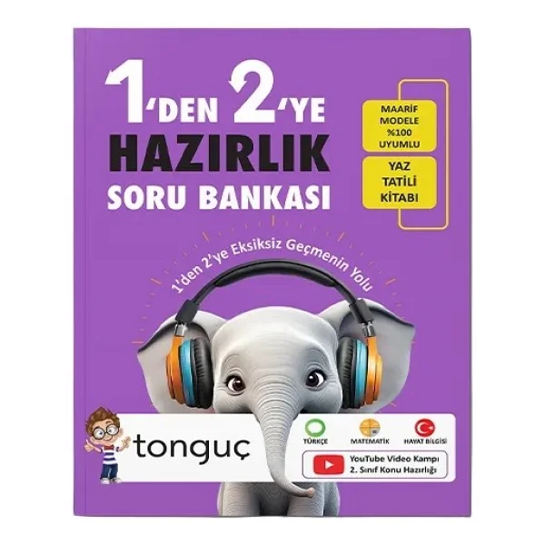 Tonguç Akademi 1. Sınıf 1'den 2'ye Tüm Dersler Hazırlık Kitabı - Görsel 2