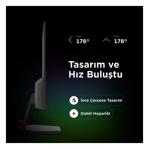 Rampage Raven Rv25r240f 24.5" 0.5 Ms Full HD Ips 240 Hz Oyuncu Monitörü - Görsel 5