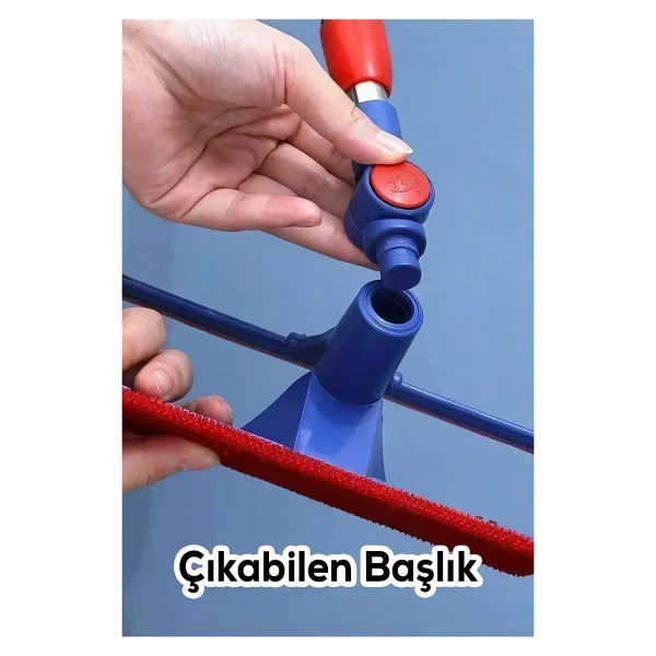 Oynar Başlıklı Çekçekli Teleskopik Cam Silme Aparatı - Görsel 2