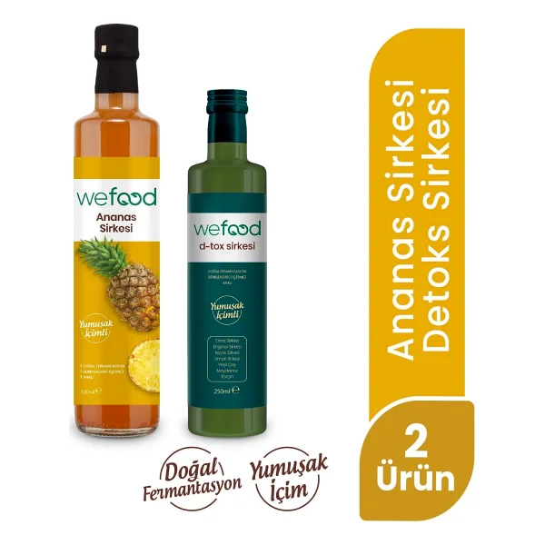 Wefood Ananas Sirkesi 500 Ml + Detoks Sirkesi 250 Ml - Görsel 4