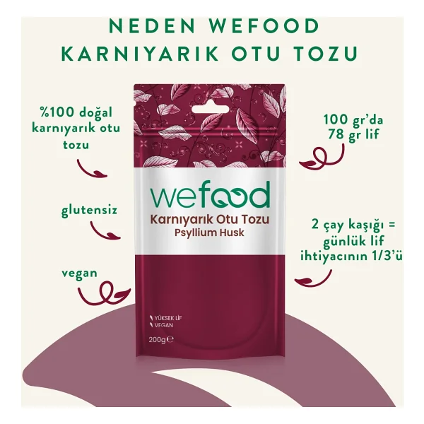 Wefood Karnıyarık Otu Tozu 200 Gr 2'li - Görsel 2