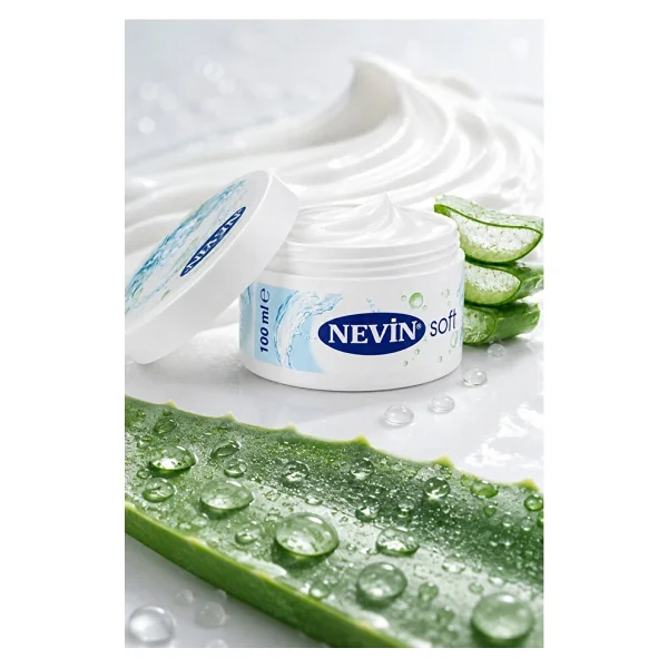 Nevin Soft Nemlendirici Bakım Kremi, Aloe Veralı, Hızlı Emilim, Su Bazlı, 100ml, El Yüz Vücut - Görsel 4