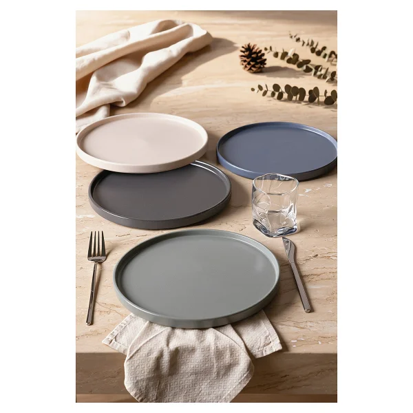 Keramika River Stackable Servis Tabağı 27 cm 4 Adet 324-399-627-950 - Görsel 6