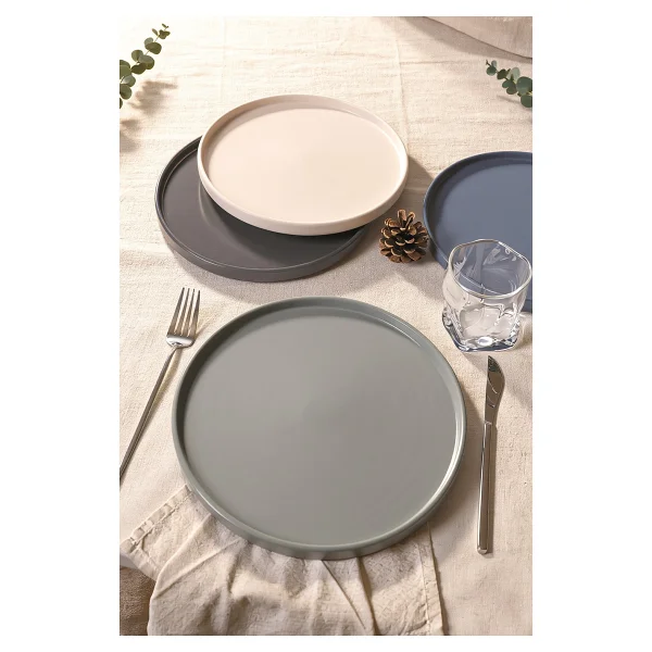 Keramika River Stackable Servis Tabağı 27 cm 4 Adet 324-399-627-950 - Görsel 3