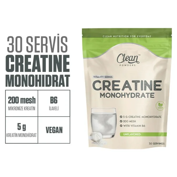 Clean Powders Creatine Monohydrate 150 Gr Aromasiz - Görsel 5
