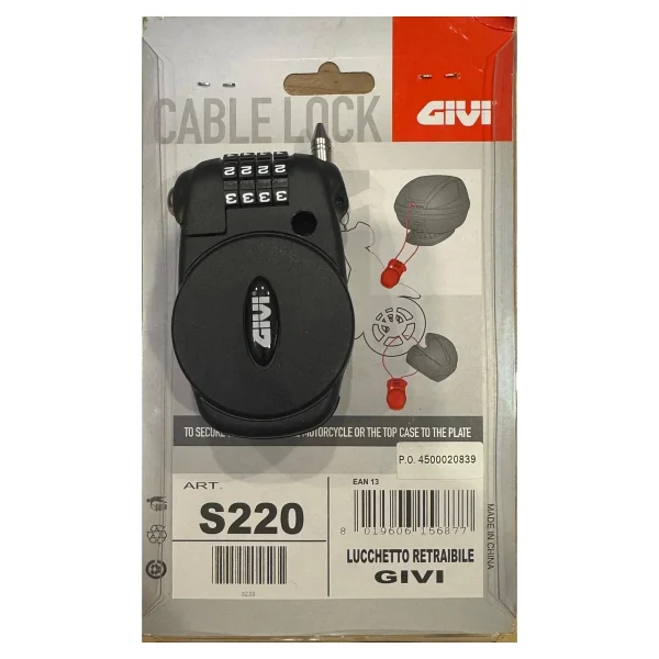 Givi S220 Şifreli Kask Kilidi - Görsel 4