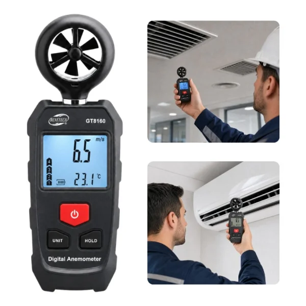 Benetech Gt8160 Mini Anemometre - Görsel 4