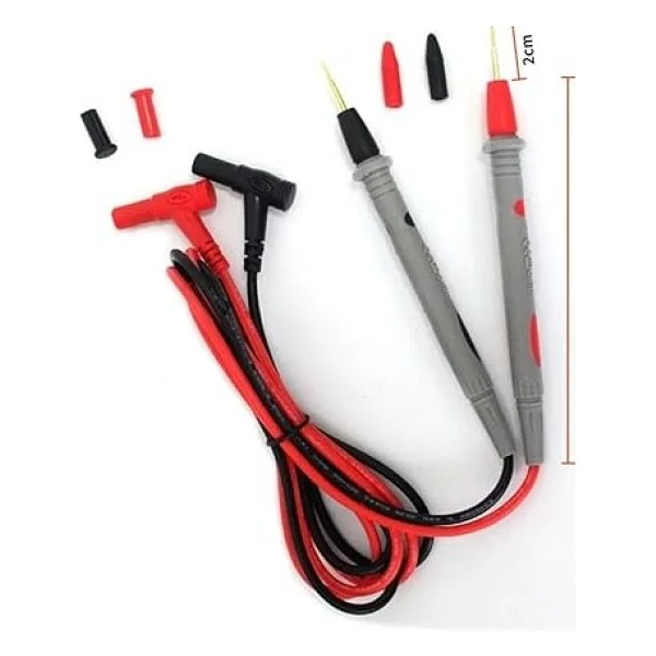 1 Çift Iğne Uçlu Multimetre Probu 1000v 20a Tüm Multimetreler Ile Uyumlu Test Ölçüm Kalosu - Görsel 4