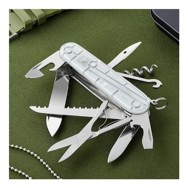 Victorinox Huntsman 1.3713.T7 Şeffaf Gümüş 15 Fonksiyonlu Çok Amaçlı Çakı - Görsel 3