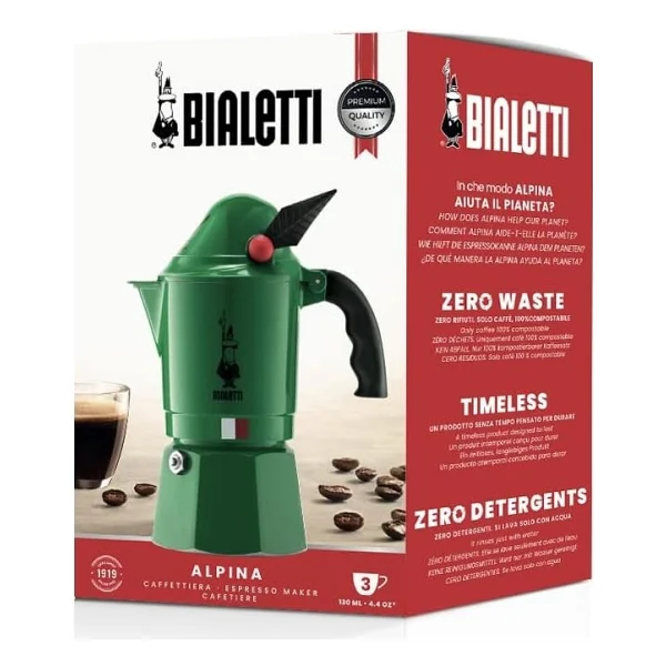 Bialetti Alpina 3 Cup Moka Pot - Görsel 4