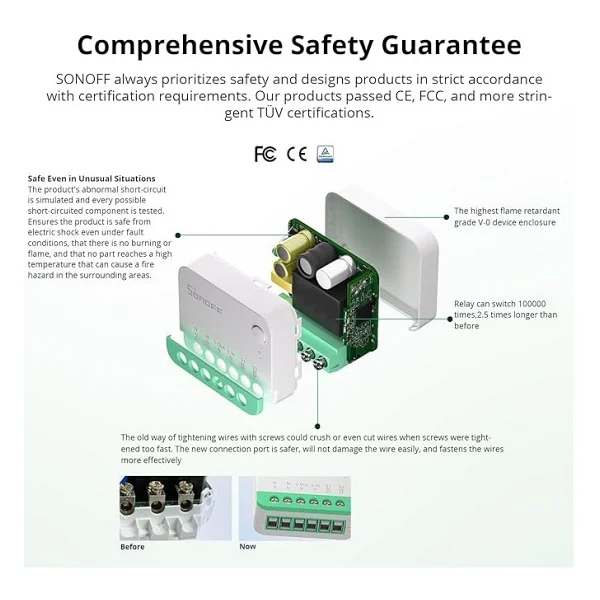 Sonoff Mini R4 Matter Akıllı Röle - Görsel 3