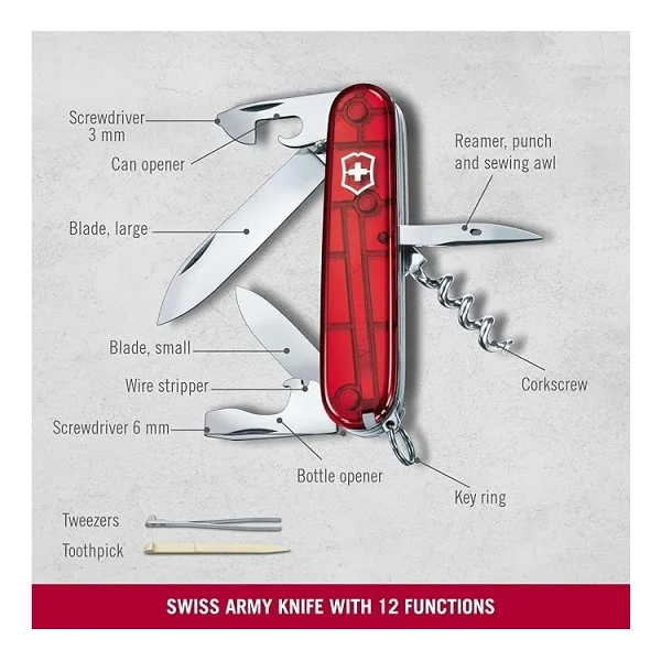 Victorinox Spartan 1.3603.3 Siyah 12 Fonksiyonlu Çok Amaçlı Çakı - Görsel 2