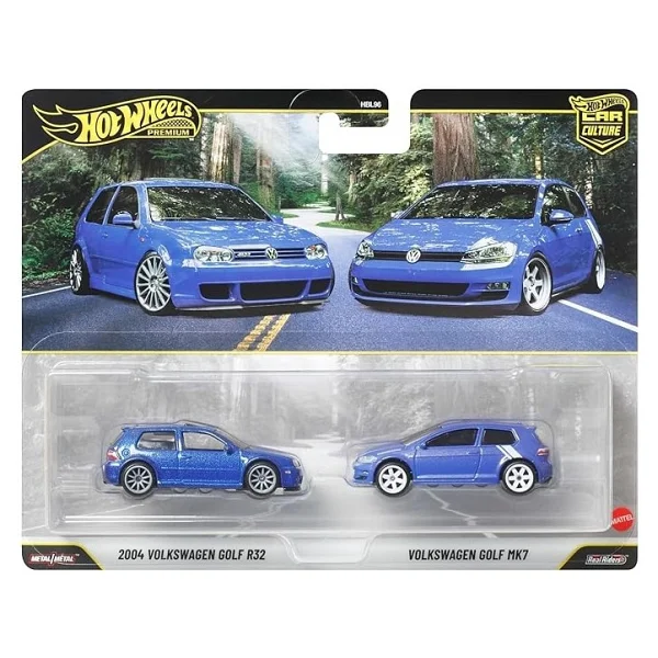 Hot Wheels Premium Car Culture 2004 Volkswagen Golf R32 Ve Volkswagen Golf Mk7 2'li Araba Seti Hbl96-Jhw49 - Görsel 6