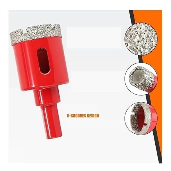 Diamond Pro 12 Parça Elmas Uçlu Mermer Fayans Delme Seti - Profesyonel Delici Panç 722929 - Görsel 5