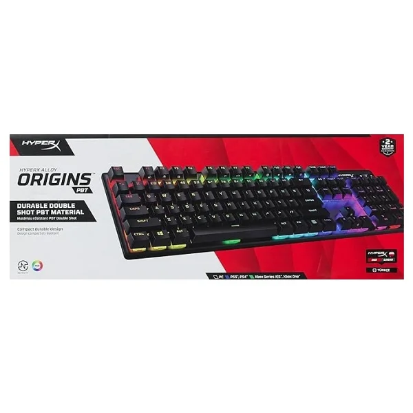 Hyperx Alloy Origins 4p4f6aa RGB Red Switch Kablolu Mekanik Oyuncu Klavyesi - Görsel 5