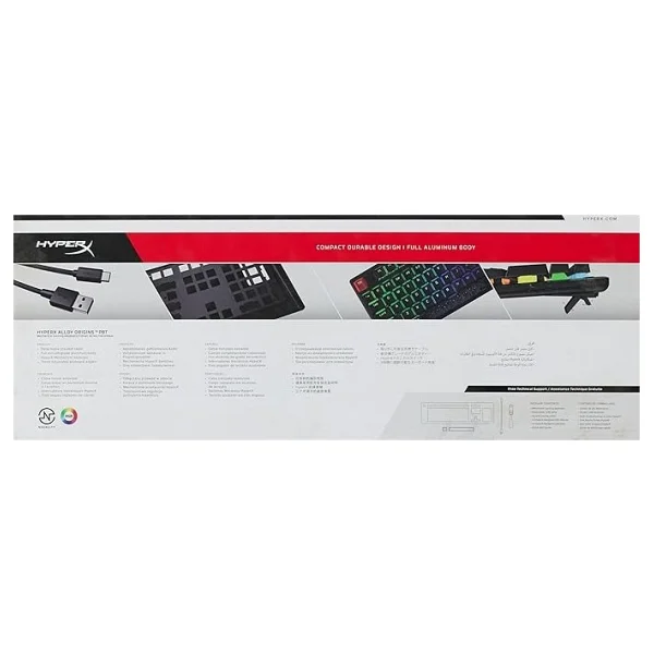 Hyperx Alloy Origins 4p4f6aa RGB Red Switch Kablolu Mekanik Oyuncu Klavyesi - Görsel 3