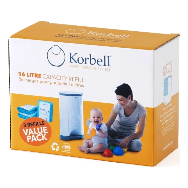 Korbell 1485'li Kirli Bebek Bezi Çöp Poşeti - Görsel 9