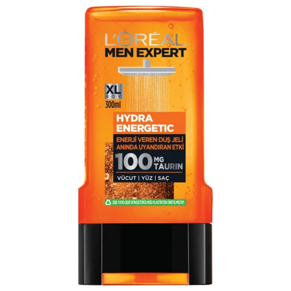 L'oreal Paris Men Expert Hydra Energetic Duş Jeli 300 Ml 4 Adet - Görsel 2