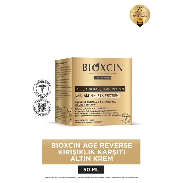 Bioxcin Age Reverse Kırışıklık Karşıtı Altın Krem 50 Ml - Görsel 3