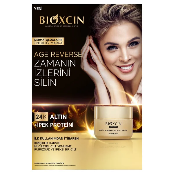 Bioxcin Age Reverse Kırışıklık Karşıtı Altın Krem 50 Ml - Görsel 9