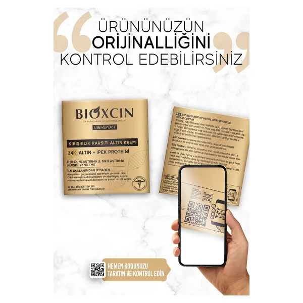 Bioxcin Age Reverse Kırışıklık Karşıtı Altın Krem 50 Ml - Görsel 10
