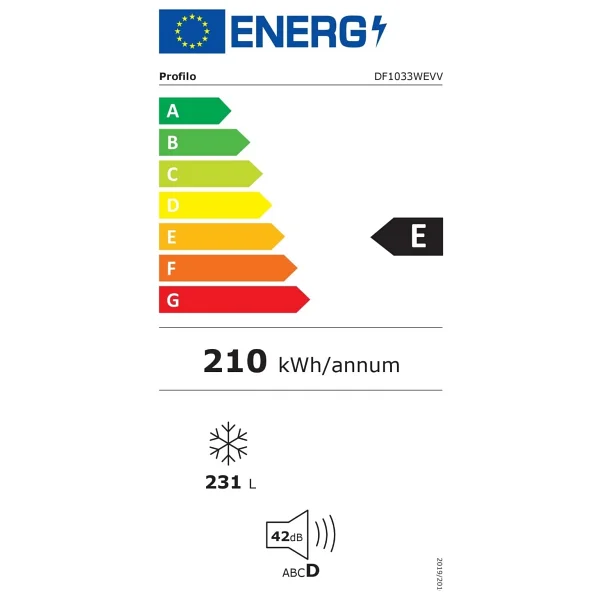 Profilo Df1033wevv 7 Çekmeceli Dikey Derin Dondurucu - Görsel 4
