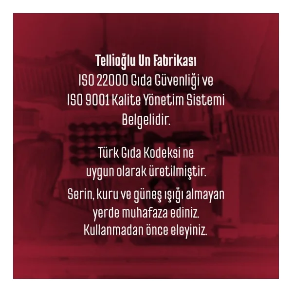 Tellioğlu Organik 1 Kg Tam Buğday Unu - Görsel 5