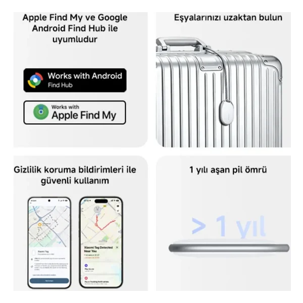 Xiaomi Tag Akıllı Takip Cihazı - Görsel 3