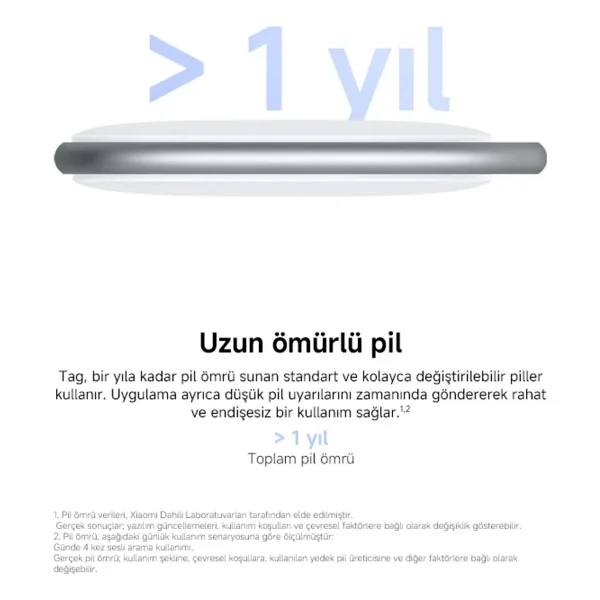 Xiaomi Tag Akıllı Takip Cihazı - Görsel 7