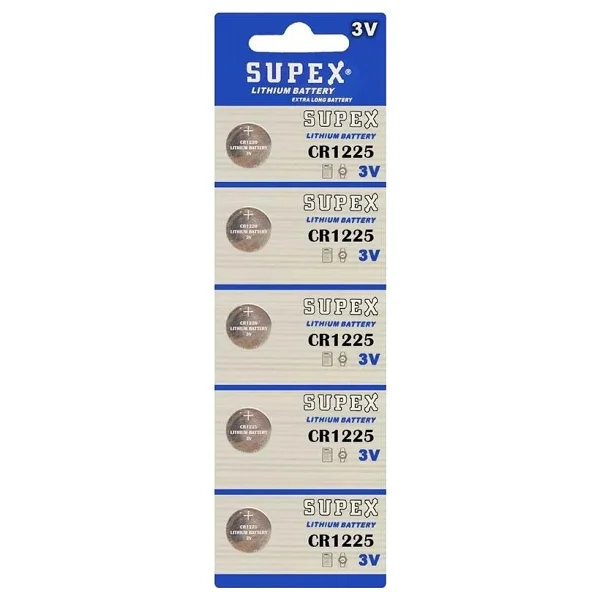 Supex Cr1225 5'li Düğme Pil - Görsel 9