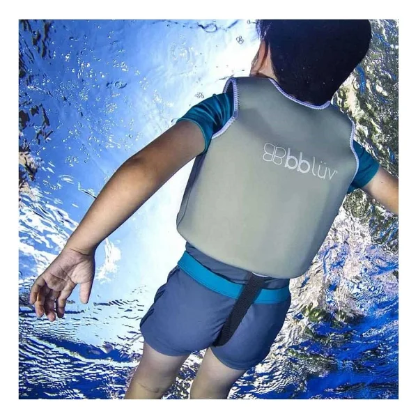 Bblüv Naj Neoprene Gri Çocuk Yüzme Yeleği - Görsel 3