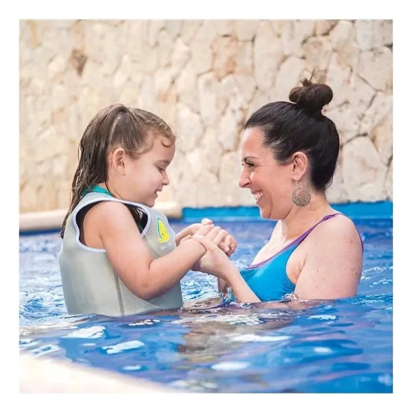 Bblüv Naj Neoprene Gri Çocuk Yüzme Yeleği - Görsel 6