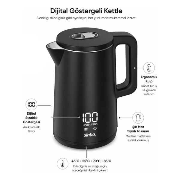 Sinbo Sk-8042 Dijital Kettle - Görsel 9