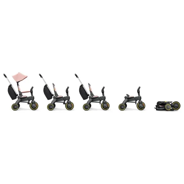 Doona Liki Trike Tek Parça Katlanır 3 Tekerlekli Bebek Bisikleti S3 - Pembe - Görsel 7