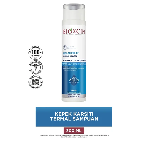 Asfstore Bioxcin Aqua Kepek Karşıtı Termal Şampuan 300 Ml + Yoğun Kepek Karşıtı Termal Şampuan 200 Ml - Görsel 2