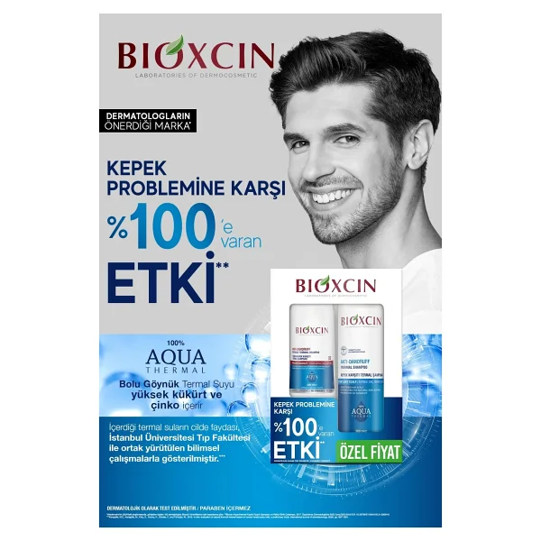 Asfstore Bioxcin Aqua Kepek Karşıtı Termal Şampuan 300 Ml + Yoğun Kepek Karşıtı Termal Şampuan 200 Ml - Görsel 8