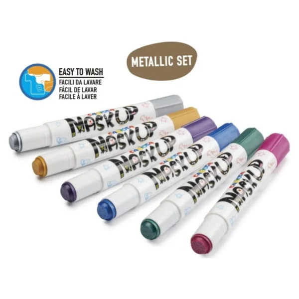 Carioca Mask Up Metalik 6 Gr 6 Renk Yüz Boyası - Görsel 4