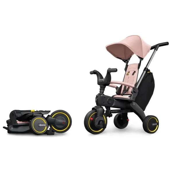Doona Liki Trike Tek Parça Katlanır 3 Tekerlekli Bebek Bisikleti S3 - Pembe - Görsel 8