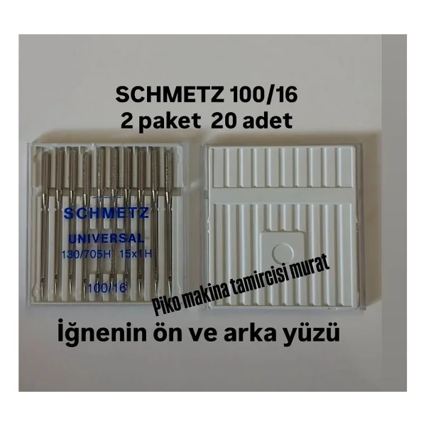 Schmetz 130/705h 15x1h 100/16 No Iğne (1pkt:10adet) - Gümüş - Görsel 3