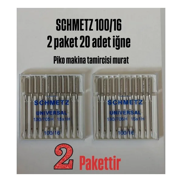 Schmetz 130/705h 15x1h 100/16 No Iğne (1pkt:10adet) - Gümüş - Görsel 4