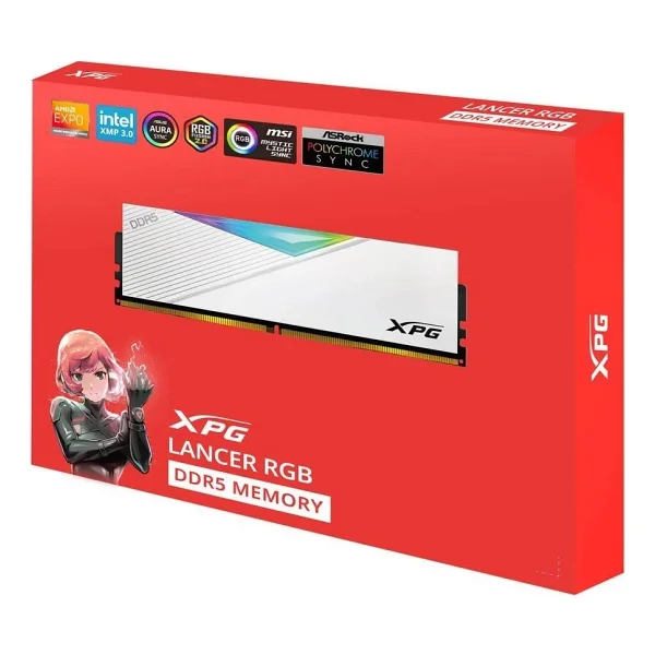 Xpg Lancer RGB 64 GB (2x32) 6000 MHz Cl30 Ax5u6000c3032g-Dclarwh DDR5 RAM - Görsel 2