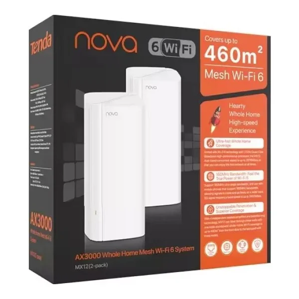 Tenda Mx12 Ax3000 3 Port 3000 Mbps 3'lü Router - Görsel 7