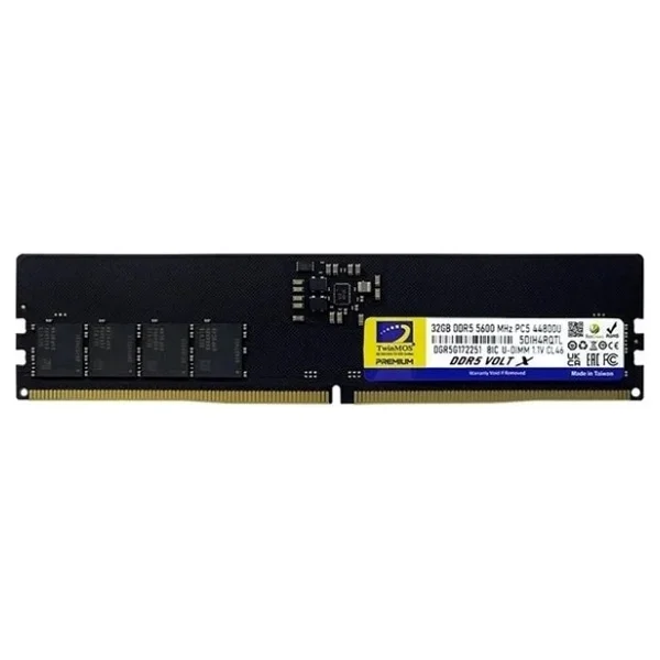 Twinmos 32 GB 5600 MHz Cl46 Tmd532gb5600u46wo DDR5 RAM - Görsel 2